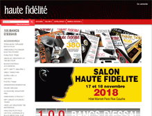 Tablet Screenshot of hautefidelite-hifi.com